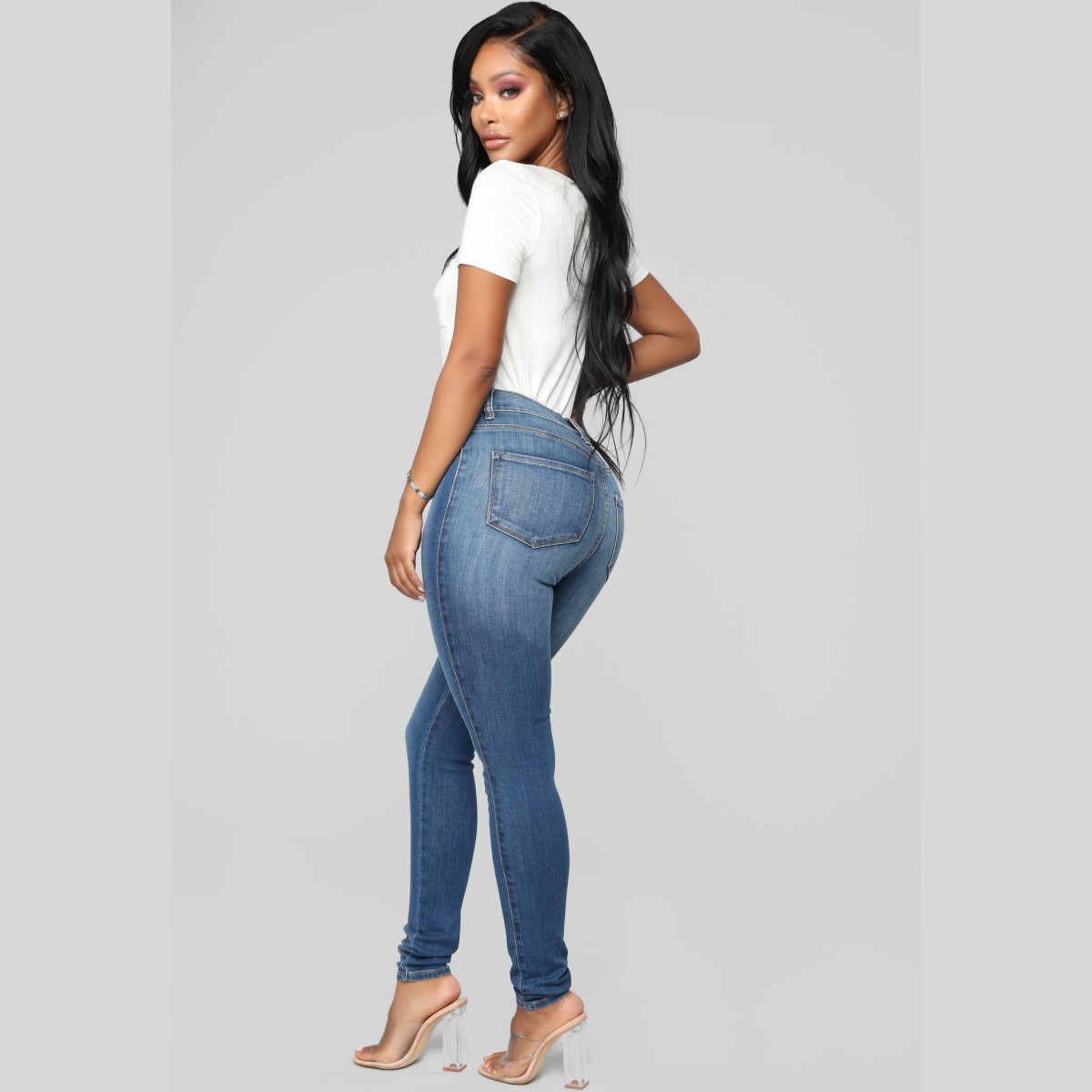 Buy Authentic Fashion Nova Luxe High Waist Skinny Jeans — Jody Cruise Store
