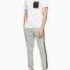 Calvin Klein Solid Nylon Zip Pocket Crewneck T-Shirt